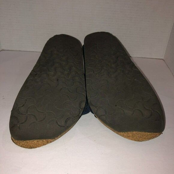 Birkenstock EU 40 Womens 9 Mens 7 Blue Double Straps Arizona Sandals Well Worn - Picture 11 of 11